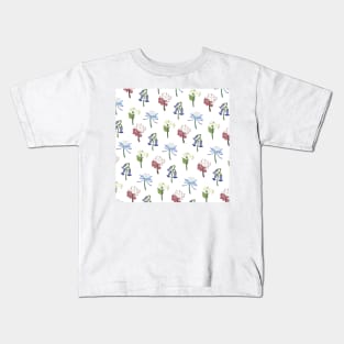 Liyue Flowers Print (White) Kids T-Shirt